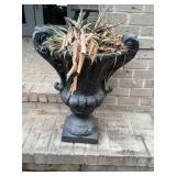 Large Black Concrete Planter