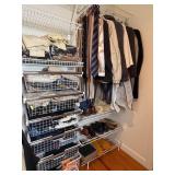 Collection of Men Coats, Shoes, Belts, Ties,