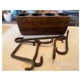 Sugar Mold Candle Holder & Hooks