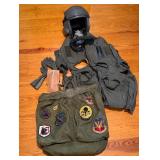 US Military Aviation Gear Including Helmet and