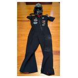 Black Aviator Flight Suit and Helmet