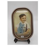 Antique Oval Convex Glass Frame