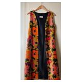 1960's Floral Tapestry Long Vest Aladdin