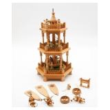 German Christmas Pyramid Nativity Scene