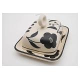 Floral Ceramic Cheese Dish With Lid