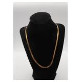 14kt Yellow Gold Herringbone Necklace