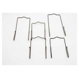 Five Metal Post Card Hangers