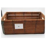 Wooden Crate With Metal Reinforcements