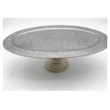 Galvanized Metal Pedestal Cake Stand