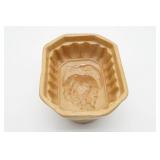 Glazed Ceramic Baking Mold with Fruit Motif