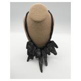 Large Chunky Black Bina Necklace