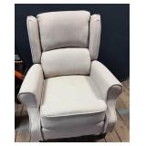 Homcom Massage Recliner with Beige Upholstery