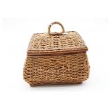 Wicker Sewing Basket With Accessories