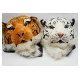 Tiger and White Tiger Head Backpacks