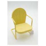 Miniature Yellow Metal Chair