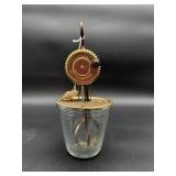 Hand-Crank Egg Beater with Glass Bowl