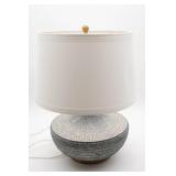 Table Lamp With Textured Ceramic Base