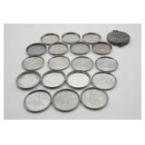 Stanhome Aluminum Coasters and Press