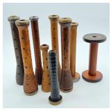 Vintage Wooden Textile Bobbins