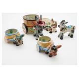 Ceramic Donkey Figurines
