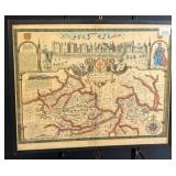 Framed Map of Berkshire, England