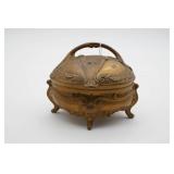 Art Nouveau Brass Jewelry Casket