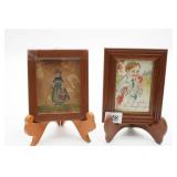 Two Framed Child Portrait Prints