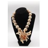 Faux Bovine Vintage Necklace