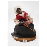 Handcrafted Figure with Cloth and Flag, 1985