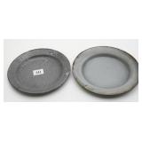 Gray Graniteware Plates