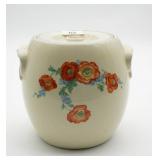 Hall Orange Poppy Pretzel Jar