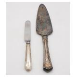 Sterling Silver Handleï¿½ Knife and Server