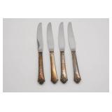 4 Knives with Sterling Silver Handles