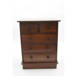 Wooden Doll-Size Chest of Drawers