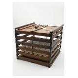 Wooden Egg Crate with Faux Eggs