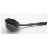Gray Graniteware Ladle with Long Handle
