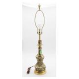 Vintage Brass Table Lamp with Ornate Design