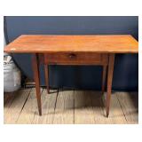 Wooden Table With Single Drawer