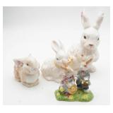 Ceramic Bunny Figurines