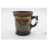 Northwood Singing Birds Carnival Glass Mug