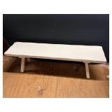 White Wooden Bench
