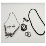 Nine West Bracelet & Dragon Fly Necklace,