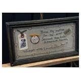 Framed Embroidered Verse