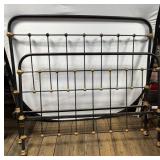 Full Size Iron Bed Frame w/Rails