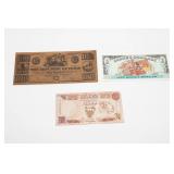 Three Collectible Banknotes