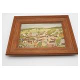 Folk Art Printï¿½Rural Scene