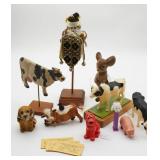 Animal Figurines and Tickets