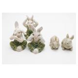 Ceramic Rabbit Figurines