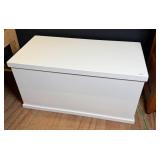 White Wooden Storage Chest