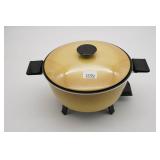 West Bend Electric Yellow Skillet with Lid